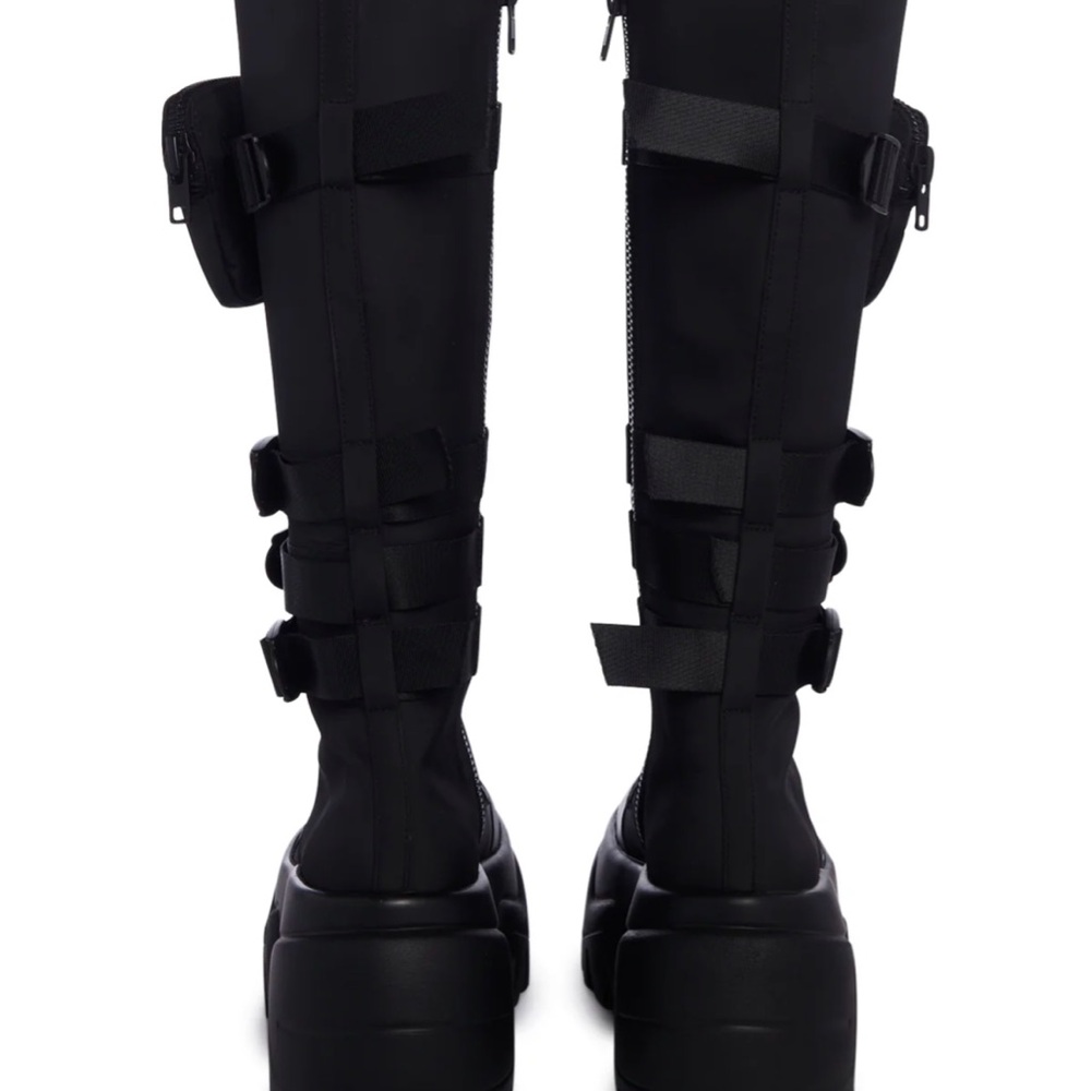 Sexy combat boots for rave or carnival